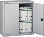 Flügeltürenschrank HxBxT 1030x950x400 mm, 2 Böden lichtgrau/lichtgrau, Tecwerk