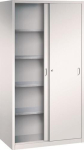 Schiebetürenschrank 1950x1000x600 mm, 4 Böden lichtgrau/lichtgrau, Tecwerk