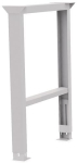 Werkbankfuß, verstellbar HxB 719-1019x150 mm, lichtgrau RAL 7035 Bedrunka+Hirth