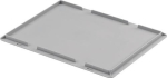 Auflagedeckel für Behälter 400x300 mm L 400 mm, Polypropylen hellgrau Unista