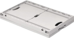 Faltbox mit Durchfassgriffen LxBxH 600x400x323 mm, 67 l PP hellgrau ohne Deckel