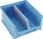 Trennwände zu Sichtlagerbox ProfiPlus 2B Höhe 72 mm, Polystyrol grau, 4er Beutel Allit