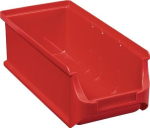 Sichtlagerkasten LxBxH 215x102x75 mm, Polypropylen rot Allit Profi-Plus