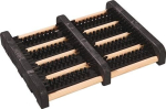 Fußmatte LxBxS 270x340x55 mm schwarz / natur 100% Polypropylen