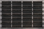 Fußmatte LxBxS 600x400x25 mm schwarz 60% Gummi / 40% Kokos