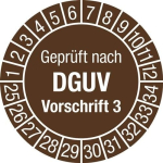 Mehrjahresprüfplakette Folie Ø 30 mm, Beutel a 100 Stück Jahr 2026 - 2035