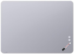 Glasboard, Sicherheitsglas magnetisch BxH 1200x900 mm, rahmenlos, abgerundet chilly lake, Legamaster