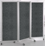 Faltstellwand, Brandschutz B1 1900x800x75 mm, Filz dunkelgrau BST Systeme
