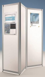 Faltstellwand, kein Brandschutz 1800x600x24 mm, Stahl weiss BST Systeme