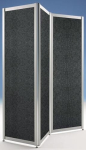 Faltstellwand, kein Brandschutz 1800x600x24 mm, Filz dunkelgrau BST Systeme