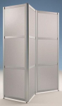 Faltstellwand, kein Brandschutz 1800x600x24 mm, MDF Dekor silbergrau BST Systeme