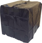 Palettenabdeckhaube 1000x1200x1160 mm, UV Folie LDPE schwarz Alpha