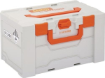 Akku-Systembrandschutzbox LxBxH 500x300x280 mm, Lichtgrau/orange Cemo Li-Safe