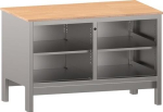 Werkbank Schubladen Türen B1250xT700xH870mm Buche Multiplex Thurmetall EcoBlox Set 2A