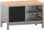 Werkbank Schubladen 1 Tür B1250xT700xH870mm Buche Multiplex Thurmetall EcoBlox Set 2B