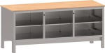Werkbank x Schubladen Türen B1850xT700xH870mm Buche Multiplex Thurmetall EcoBlox Set 3A