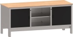 Werkbank x Schubladen 2Türen B1850xT700xH870mm Buche Multiplex Thurmetall EcoBlox Set 3B