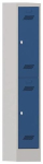 Garderobenschrank HxBxT 1850x300x500 mm, 2 Abteile lichtgrau/enzianblau, Pavoy