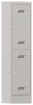 Garderobenschrank HxBxT 1850x400x500 mm, 2 Abteile lichtgrau/lichtgrau, Pavoy