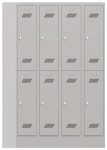 Garderobenschrank HxBxT 1850x1200x500 mm, 8 Abteile lichtgrau/lichtgrau, Pavoy