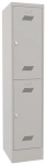 Garderobenschrank HxBxT 1850x400x500 mm, 2 Abteile lichtgrau/lichtgrau, Pavoy