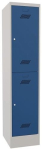 Garderobenschrank HxBxT 1850x400x500 mm, 2 Abteile lichtgrau/enzianblau, Pavoy