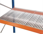 Roostervloer voor palletstellingen BxT 2225x1100 mm staal, thermisch verzinkt Draagvermogen 2400 kg, Schulte
