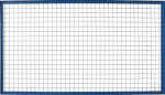 Roosterachterwand voor palletstellingen Hoogte 1500 mm, veldbreedte 2700 mm verzinkt, blauw, Schulte