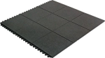 Arbeitplatzbodenbelag Fertigmatte L900xB900xS17mm Nitrilkautschuk schwarz Yoga Solid Spark