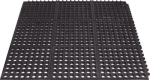 Arbeitplatzbodenbelag Fertigmatte L900xB900xS15mm Naturkautschuk schwarz Yoga Octa Basic