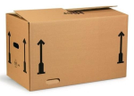 Faltkarton Wellpappe zweiwellig braun LxBxH 650x350x370 mm Transpak