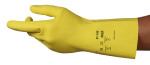 Handschuhe Latex leicht L=305 0,35 gelb Ansell Alpha Tec 87-190 BP