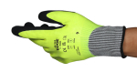 Handschuhe Nitril Ölabweisend vollbeschichtet, schwarz gelb Ansell EDGE 48-969