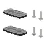 nivello Fußplatte Standard für Holmhöhe 58/73 mm Satz=2 STK Munk Günzburger