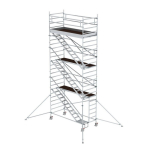 Rollgerüst 1,35x3,0 m Schrägaufstiegen Ausleger Plattformhöhe 6,43 m Munk Günzburger