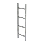 Schachtleiter Stahl feuerverz. 300 mm Lichte Weite 4 Sprossen Munk Günzburger