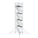 Rollgerüst 1,35x1,80 m Schrägaufstiegen Ausleger Plattformhöhe 8,39 m Munk Günzburger