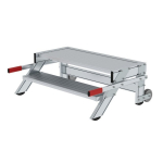 Arbeitspodest fahrbar 2 Stufen Stufenbreite 1000 mm, Alu geriffel Munk Günzburger
