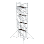 Rollgerüst 1,35x2,45 m Schrägaufstiegen Ausleger Plattformhöhe 8,39 m Munk Günzburger