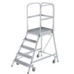 Podesttreppe einseitig begehbar 5 Stufen einseitig begehbar Arbeitshöhe=3,20 m Munk Günzburger