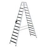 Stehleiter mit clip-step R13 2x14 Stufen beidseitig begehbar H=3,25 m Munk Günzburger