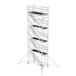 Rollgerüst 1,35x3,0 m Schrägaufstiegen Ausleger Plattformhöhe 8,39 m Munk Günzburger
