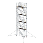 Rollgerüst SG1,35x2,45m Schrägaufstiegen Ausleger Plattformhöhe 8,39 m Munk Günzburger