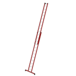 Schiebeleiter GFK/Alu 2x12 Sprossen nivello Traverse 2tlg. Arbeitshöhe 7,20m Munk Günzburger