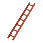 Dachleiter Rot 7 Sprossen L=1,96 m Munk Günzburger
