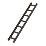 Dachleiter Braun 7 Sprossen L=1,96 m Munk Günzburger