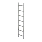 Schachtleiter Stahl feuerverz. 400 mm Lichte Weite 7 Sprossen Munk Günzburger
