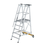 Plattformleiter Alu klappbar und fahrbar 5 Stufen H=2,19 m Munk Günzburger