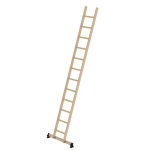 Anlegeleiter Holz 12 Sprossen mit nivello Traverse L=3,60 m Munk Günzburger