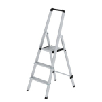 Stehleiter Alu eloxiert 3 Stufen H=1310 mm einseitig begehbar Munk Günzburger ML